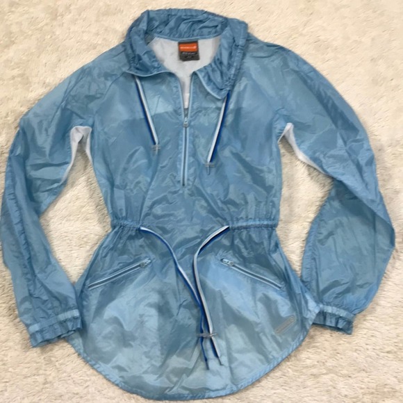 Merrell Opti-Wick Semi-Sheer Nylon Wind Breaker 1/4 Zip Women's size Medium - Picture 1 of 8